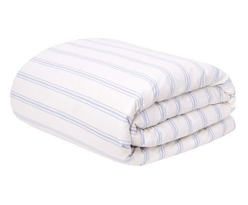 Duvet Listras Capri Azul Hortênsia 200 Fios, blue | WestwingNow