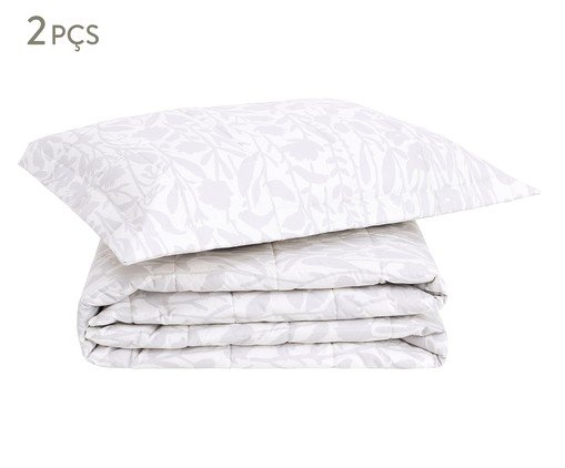 Jogo de Cobre-Leito Floral Artsy Cinza 200 Fios, grey | WestwingNow