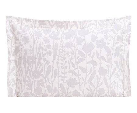 Fronha Floral Artsy Cinza 200 Fios | Westwing