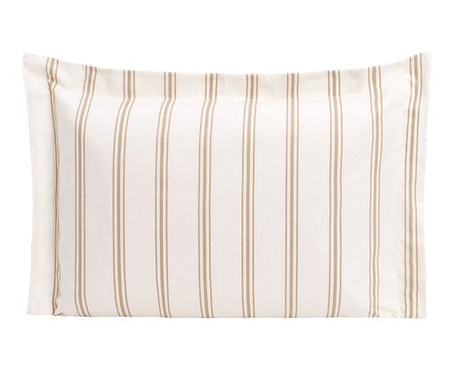 Fronha Listras Capri Bege Avelã 200 Fios, beige | WestwingNow