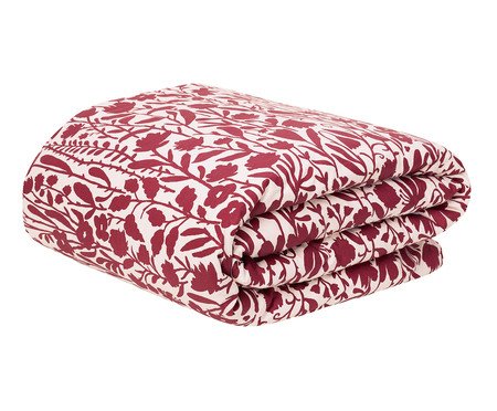 Duvet Floral Artsy Vermelho 200 Fios | Westwing