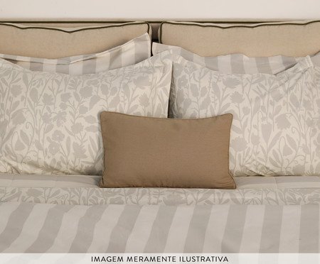 Duvet Floral Artsy Cinza 200 Fios | Westwing