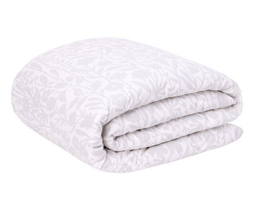Duvet Floral Artsy Cinza 200 Fios, grey | WestwingNow