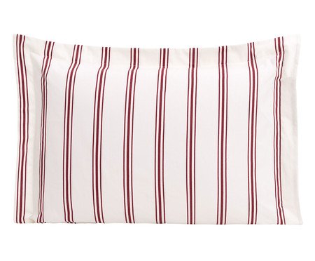 Fronha Listras Capri Vermelho 200 Fios | Westwing