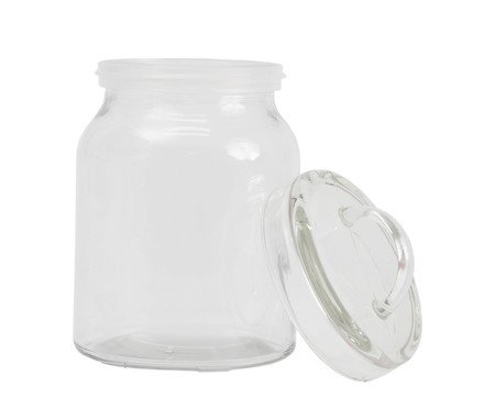 Pote para Matimento de Vidro com Alça Mozcada Transparente | Westwing