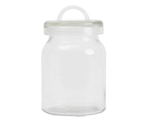 Pote para Matimento de Vidro com Alça Mozcada Transparente, transparent | WestwingNow