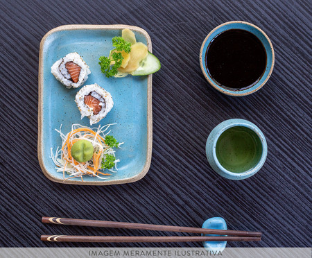 Jogo para Sushi em Cerâmica Tina - Azul | WestwingNow