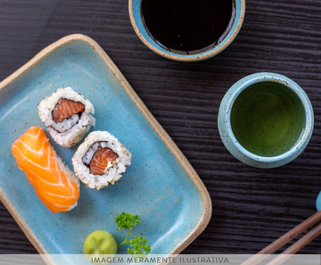 Jogo para Sushi em Cerâmica Tina - Azul | WestwingNow