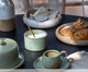 Jogo de Xícaras para Chá em Cerâmica Ross - 02 Pessoas, Bege,Branco | WestwingNow