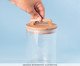 Pote para Matimento em Vidro Acácia Oikos Natural - 650ml, beige | WestwingNow