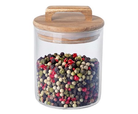 Pote para Matimento em Vidro Acácia Oikos Natural - 650ml | Westwing