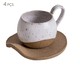 Jogo de Xícaras para Café em Cerâmica Ross - Branco, Bege, Branco | WestwingNow