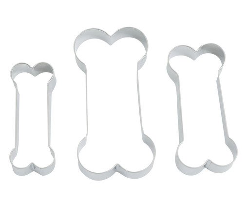 Jogo de Cortadores para Biscoito Ossinhos Oikos Inox, silver or metallic | WestwingNow