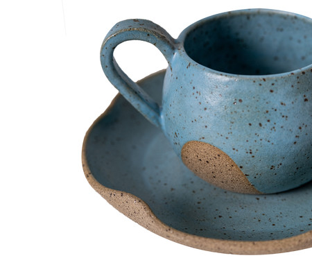 Jogo de Xícaras para Chá em Cerâmica Ross - Azul | WestwingNow