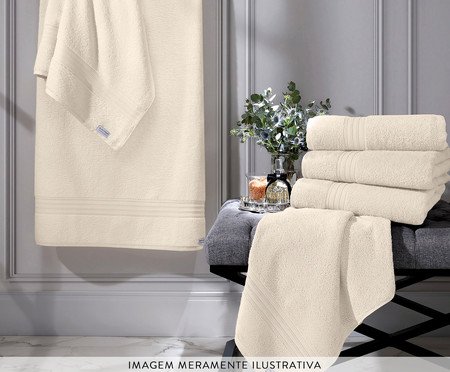 Toalha Egípcia para Lavabo Planite Marfim | Westwing