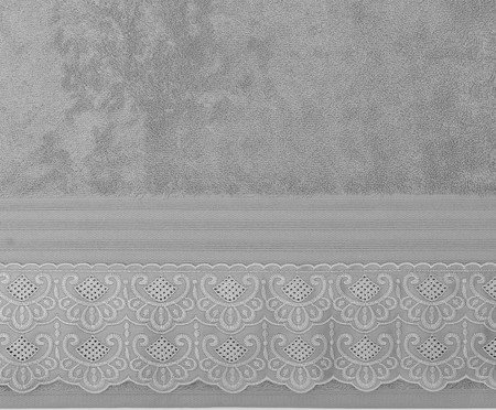 Toalha de Rosto Cristal Nadine Prata | Westwing