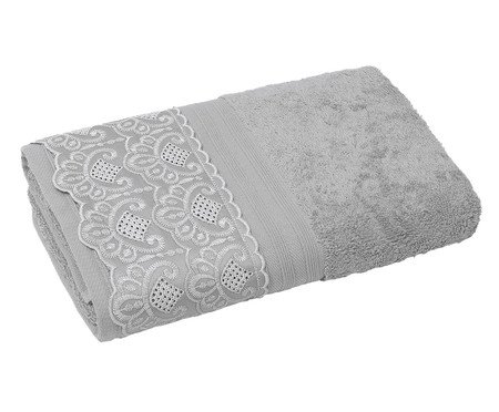 Toalha de Rosto Cristal Nadine Prata | Westwing