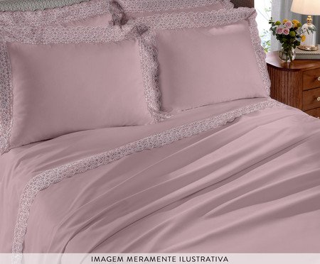 Fronha Melody Cris Rosa 230 Fios | Westwing