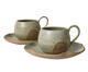 Jogo de Xícaras para Chá em Cerâmica Ross - Verde, Verde | WestwingNow