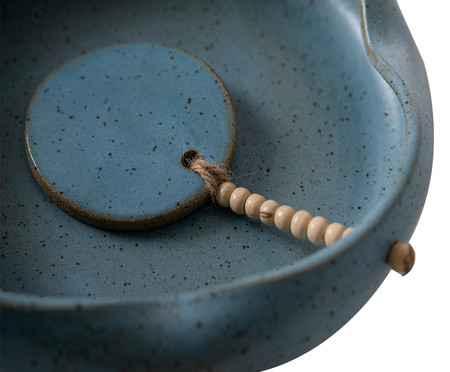 Porta Guardanapo em Cerâmica Elizabeth - Azul | WestwingNow