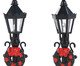 Jogo de Adorno Decorativo Mini Poste Natalino, black | WestwingNow