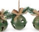 Jogo de Enfeites pra Pendurar Guizo Rustic Verde, green | WestwingNow