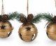 Jogo de Enfeites pra Pendurar Guizo Rustic Dourado, gold | WestwingNow