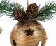 Jogo de Enfeites pra Pendurar Guizo Rustic Dourado, gold | WestwingNow