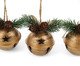 Jogo de Enfeites pra Pendurar Guizo Rustic Dourado, gold | WestwingNow