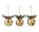 Jogo de Enfeites pra Pendurar Guizo Rustic Dourado, gold | WestwingNow