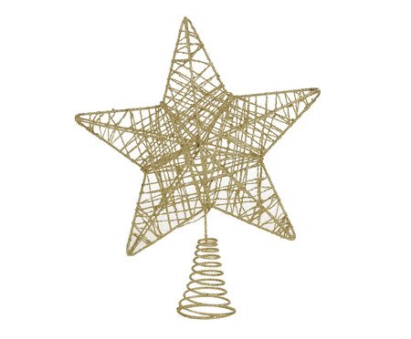Ponteira de Árvore de Natal Estrela Vazada Médio | Westwing