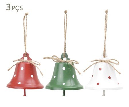 Jogo de Enfeite de Árvore de Natal Bells | Westwing