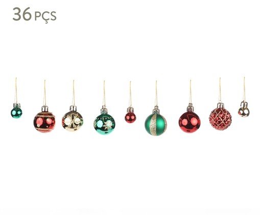 Jogo de Bolas Natalinas Special Verde e Dourado, green | WestwingNow