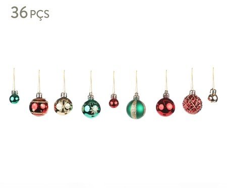 Jogo de Bolas Natalinas Special Verde e Dourado | Westwing