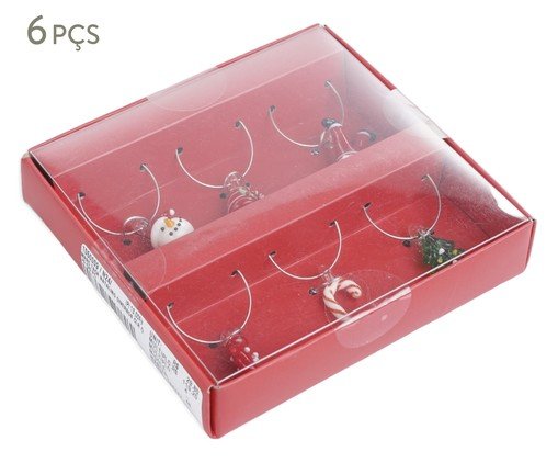 Jogo de Marcador de Taças Navidad, multicolor | WestwingNow