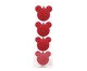 Jogo de Bolas Natalinas em Veludo Mickey Vermelho, red | WestwingNow