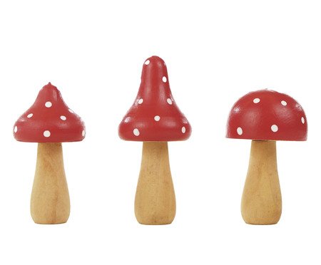 Jogo de Adorno Decorativo Tiny Mushrooms | Westwing