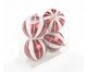 Jogo de Bola Natalinas Stripes, red | WestwingNow