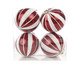 Jogo de Bola Natalinas Stripes, red | WestwingNow