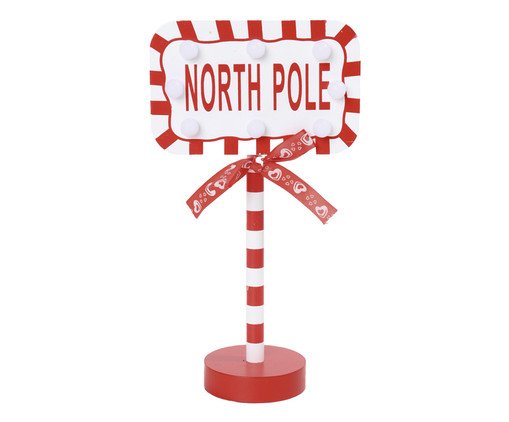 Adorno Decorativo Placa North Pole, red | WestwingNow