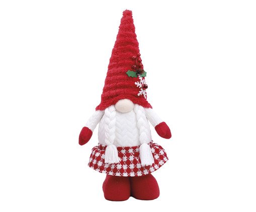Adorno Decorativo Kringle Xadrez, red | WestwingNow