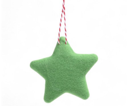 Enfeite de Árvore de Natal Estrela Poá Colorido | Westwing