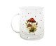 Caneca Natalina Cogumelos Poá, transparent | WestwingNow