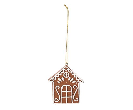 Enfeite de Árvore de Natal Casa Gingerbread, beige | WestwingNow