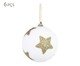 Jogo de Bolas Natalinas Star Glitter, white | WestwingNow