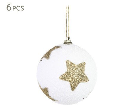 Jogo de Bolas Natalinas Star Glitter | Westwing