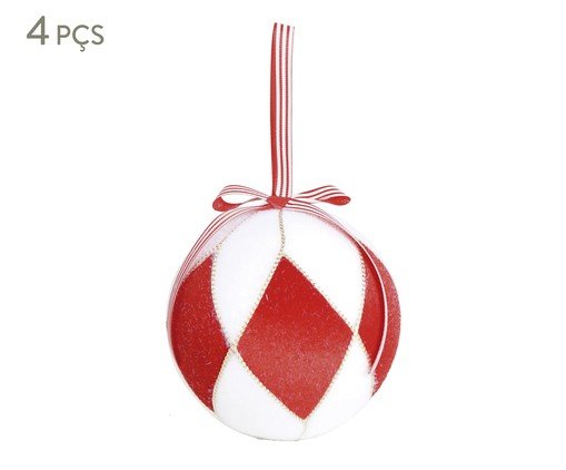 Jogo de Bolas Natalinas Diamond, white | WestwingNow