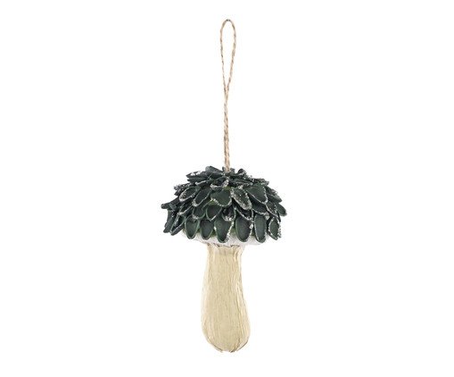 Enfeite de Árvore de Natal Cogumelo Casca de Pinha, green | WestwingNow