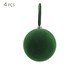 Jogo de Bolas Natalinas em Veludo Verde, green | WestwingNow