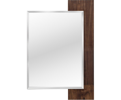 Espelho de Parede com Moldura Emil Marrom - 60x90cm, Marrom | WestwingNow